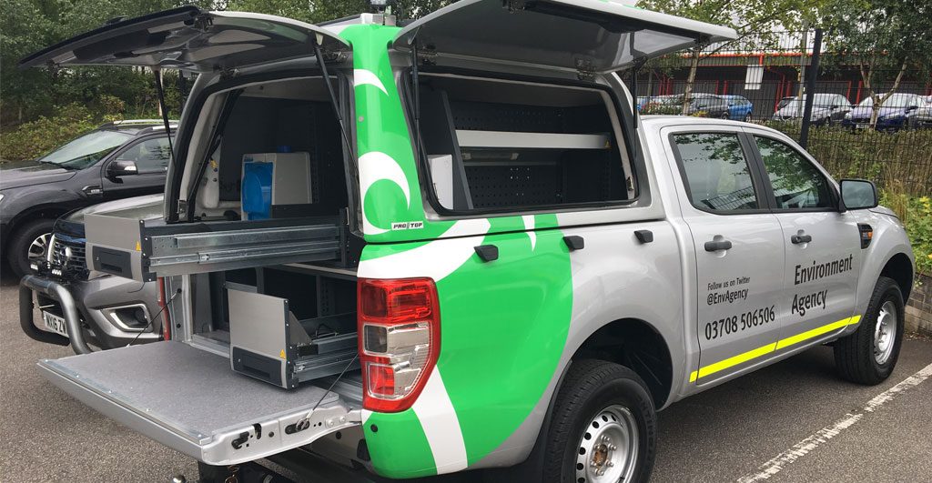 Environment Agency Pickup truck fitted with Pro//Top truck top