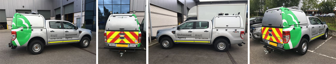 Government Environment Agency Pickup with ProTop Truck Top