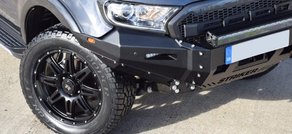 Ford Ranger fitted with winch bumper bar and Lionhart alloy wheel