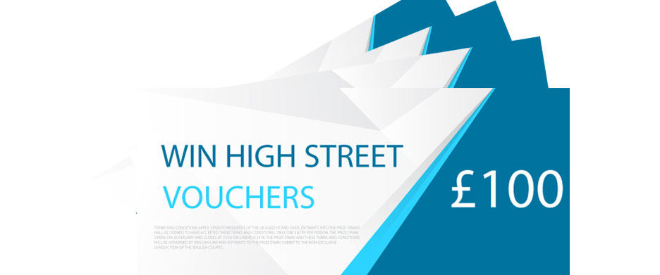 Win £100 high street vouchers