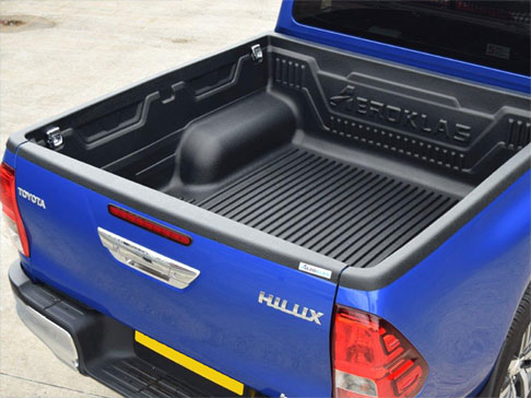 Over Rail Bed Liner On A Toyota Hilux Pickup Truck