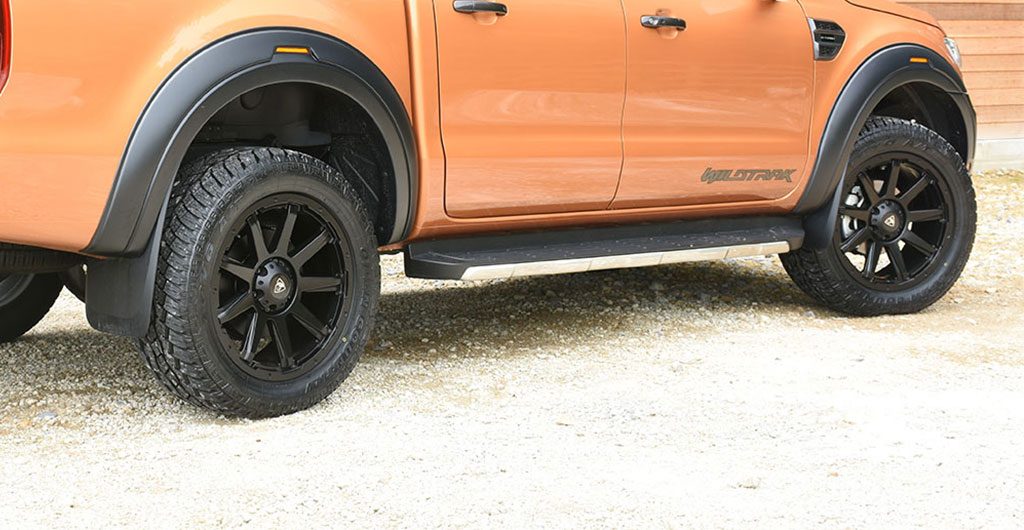 Best 4x4 Accessories - Ford Ranger Wildtrak fitted with black sports xv-r wheel arches