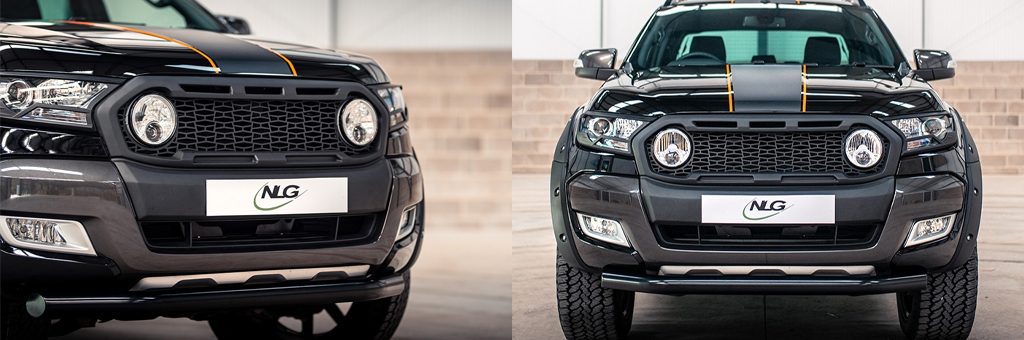 Predator grille with IPF lights integrated  on Ford Ranger