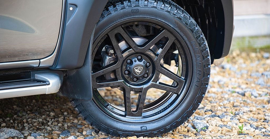 Best 4x4 Accessories - Black Predator fox alloy wheels