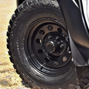 D-Max Black Steel Wheels fitted