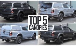 The top 5 hardtop canopies for the new 2023 next-generation Ford Ranger and Raptor