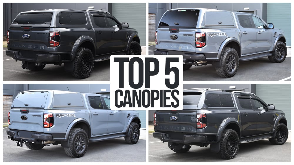Top 5 Canopies for the Next-Gen 2023 Ford Ranger and Raptor