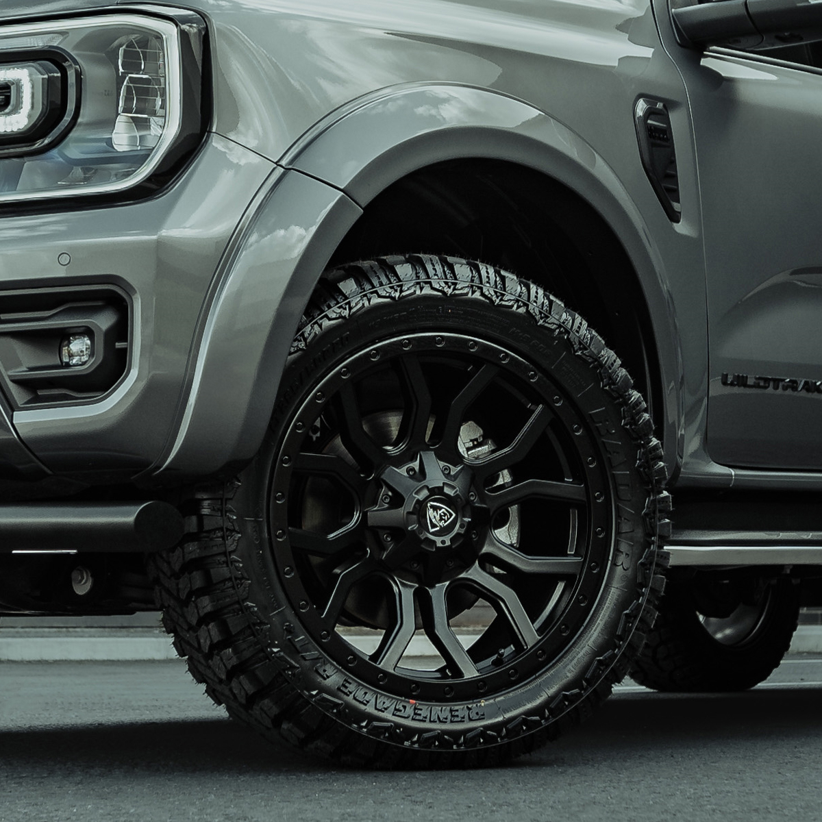 Colour-matched wheel arch extensions