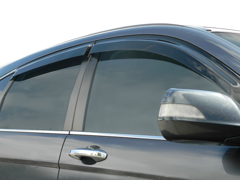 Honda CR V 2006 2012 Set of 4 Dark Smoke Wind Deflectors 4x4AT