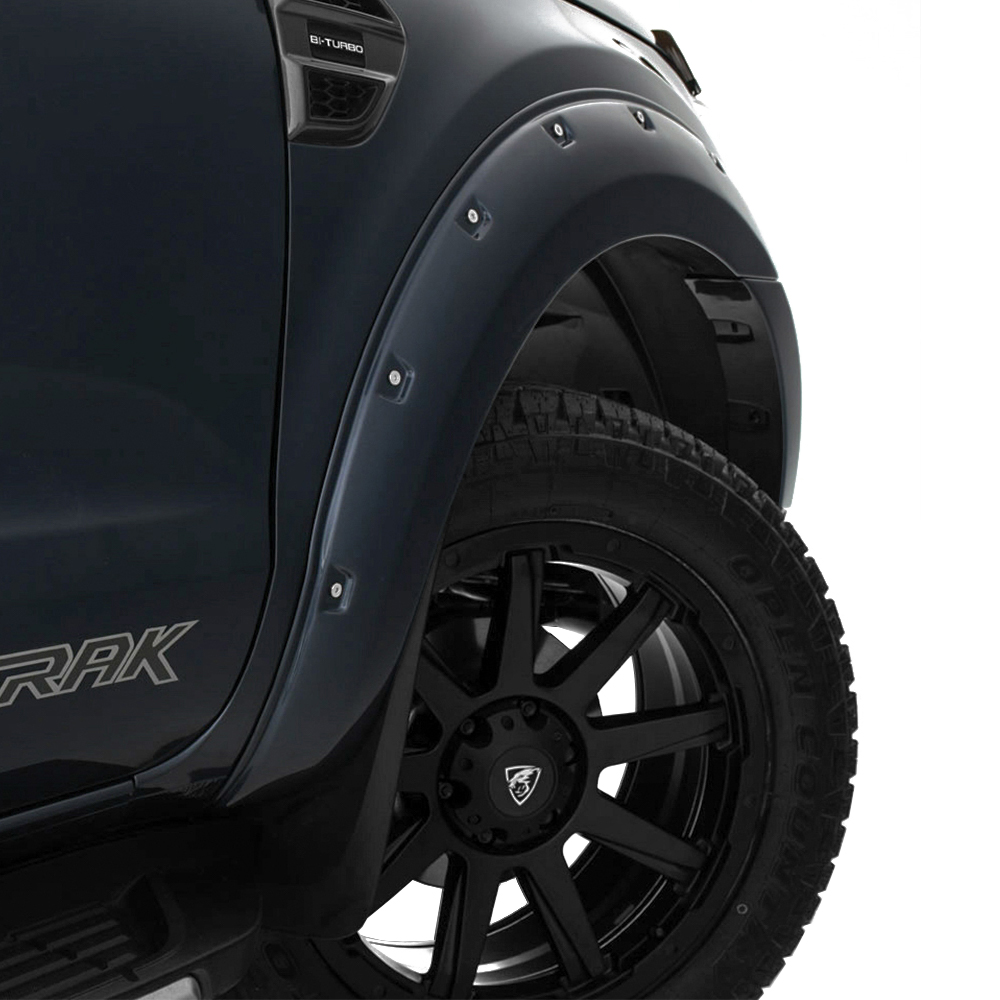 BEST FIT Gloss Black Raptor Extra Wide Arch Kit Ford Ranger 2016
