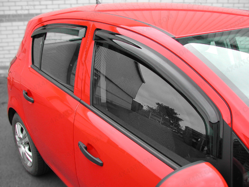 Wind deflectors OPEL /GM VAUXHALL CORSA D E 2006-3.doors  2.pc HEKO 25364 