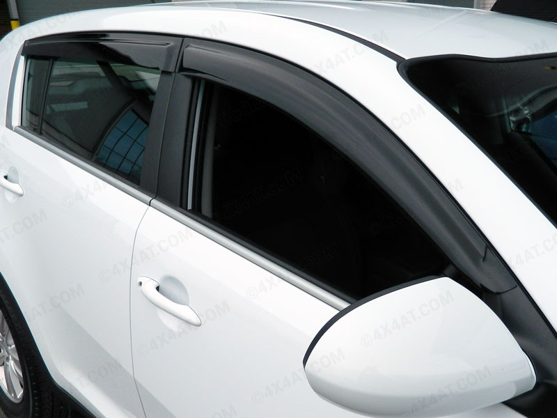  Kia Sportage 2010-2016 Juego de 4 deflectores de viento de humo oscuro |  4x4AT