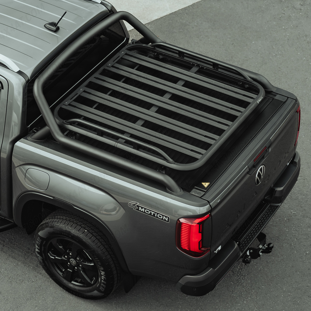 VW Amarok 2023 Predator Platform Rack for Roller Shutters With Side Rails