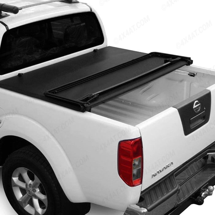 Nissan Navara D40 with C Channels Soft Tri Folding Tonneau Cover