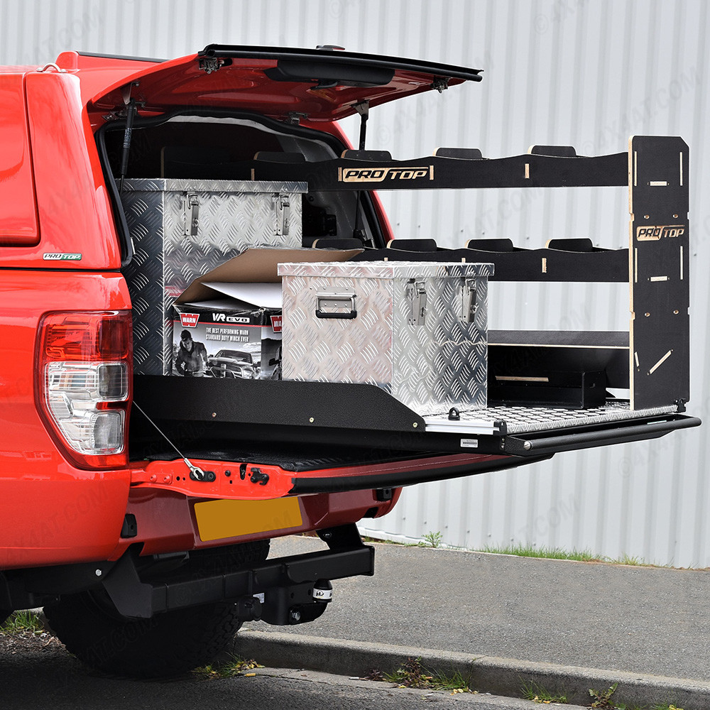 Sliding shop tool box