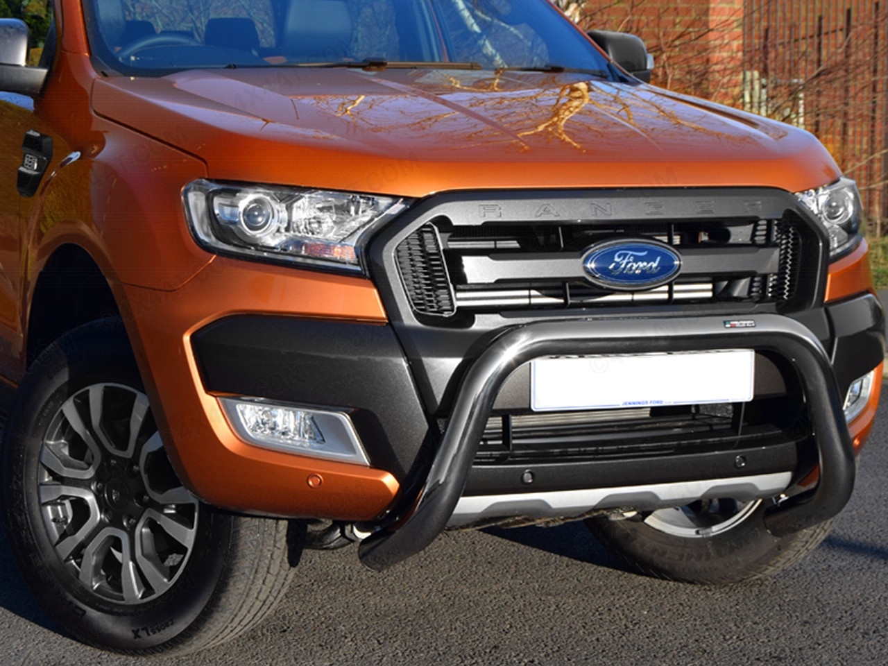 Ford Ranger 2016 2019 76mm Stainless Steel A Frame Bull Bar