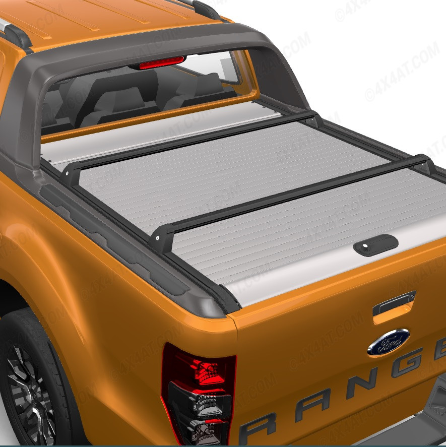 Ford Ranger Wildtrak 2012 2022 MT Roll Black Cross Bars