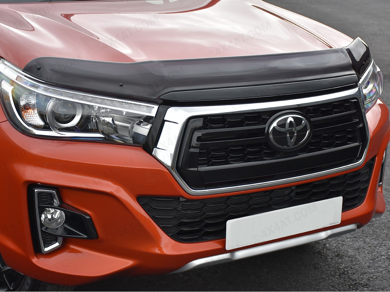 Toyota Hilux 2021 Dark Smoked Bonnet Guard