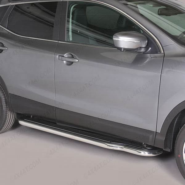 Nissan Qashqai 2017 On Steel Side Steps With ABS Grip Tread