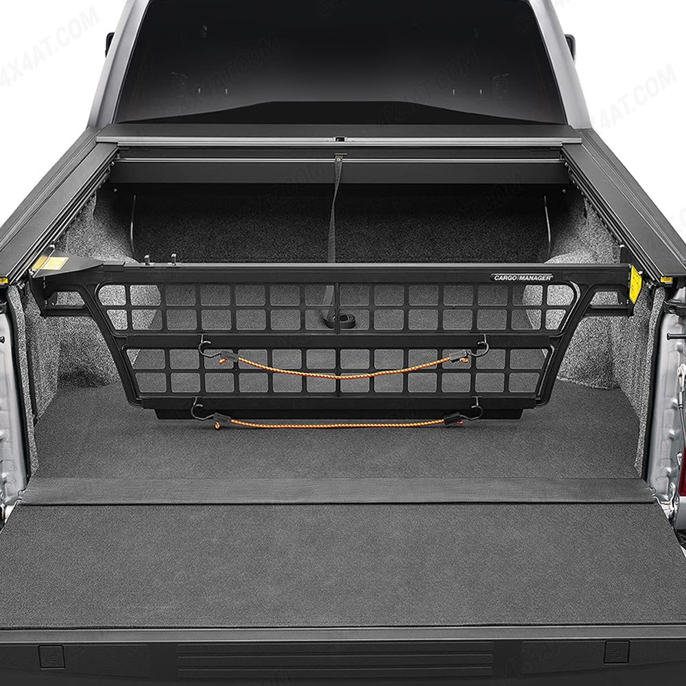 Truck bed cargo shop barrier