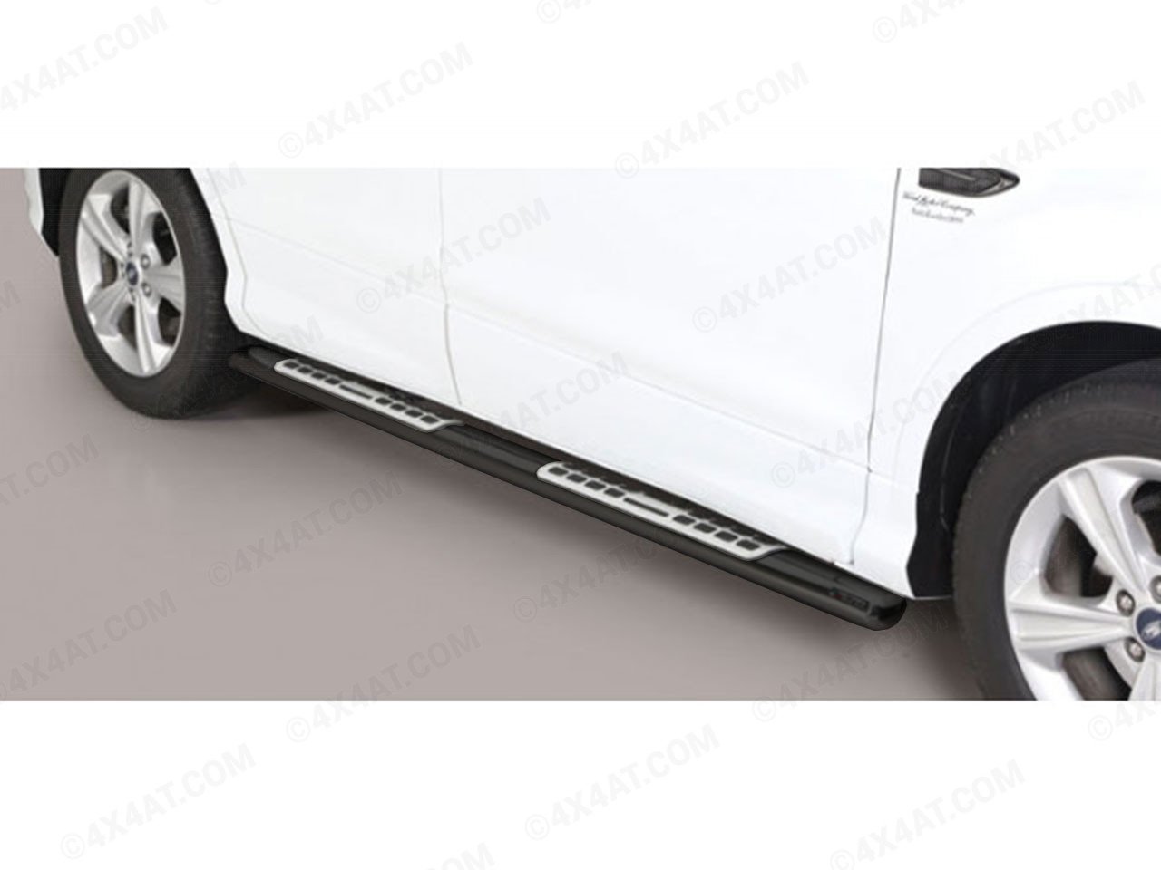 Ford Kuga 2016 Black Side Bars with Alloy Rubber Treads 4x4AT