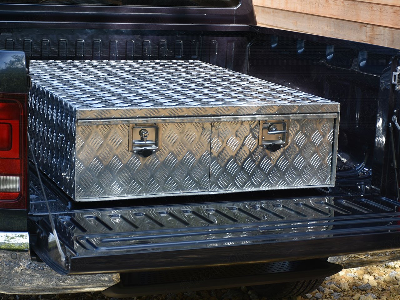 Pickup Twin Drawer System, Truck Bed Storage Drawers, Aluminium 4x4AT