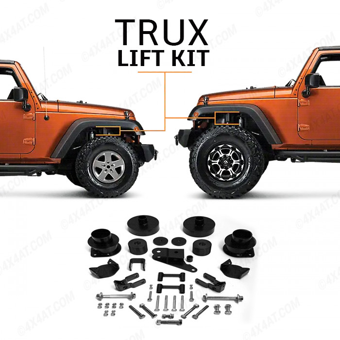 Jeep Wrangler JK 2007- Trux Full Suspension Lift Kit 4Dr Jeep Wrangler JK 2007- Trux Full Suspension Lift Kit 4Dr