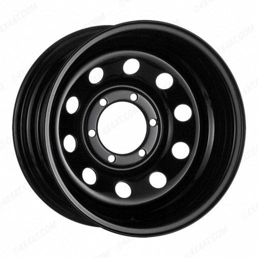 16x8 Black Modular Steel Wheel 6x139 ET-7 Toyota Fitment