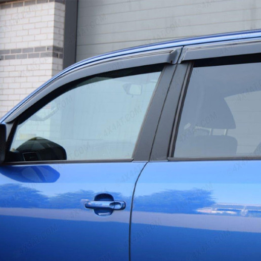 VW Amarok 2011-2020 Set of 4 Stick-On Tinted Wind Deflectors