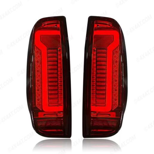 Dark Smoked LED Tail Lights / Rear Lights for Nissan Navara D40