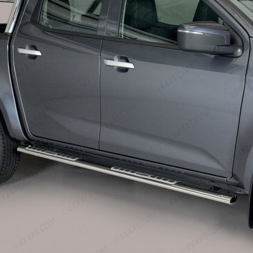 Isuzu D-Max Double Cab Stainless Steel Side Bars