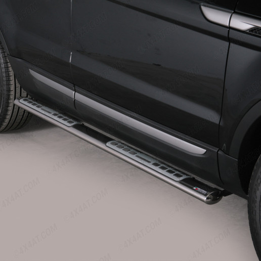 Stainless Steel Side Bars with Steps for Range Rover Evoque 2011 to 2018