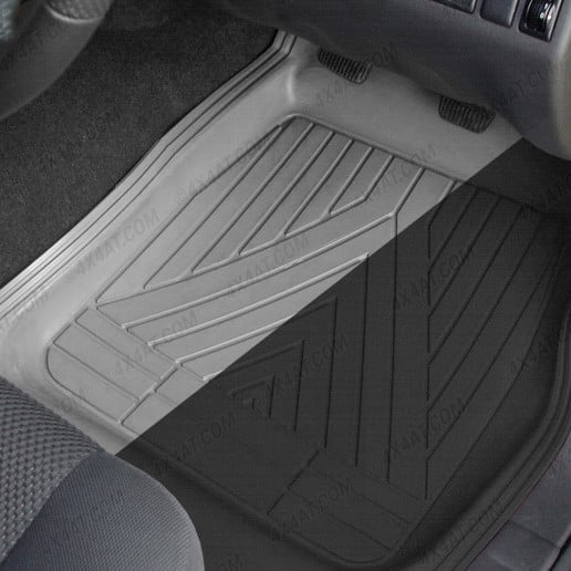 4 Piece Rubber Deep Tray Universal Floor Mud Mats