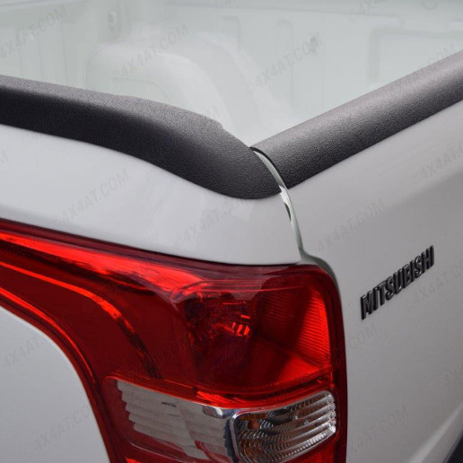 Bed rail caps fitted to a Mitsubishi L200 pickup truck