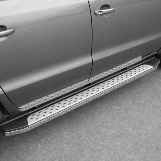 Alloy side running boards M16 style for Isuzu Dmax double cab