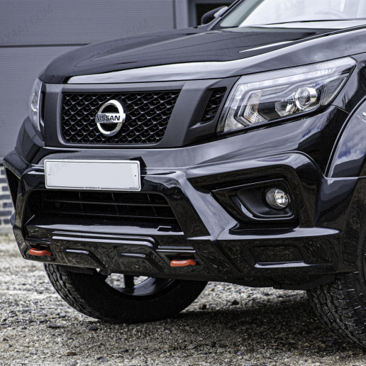 Close-up view of the Nissan Navara NP300 2016-2021 Predator Bumper Mask