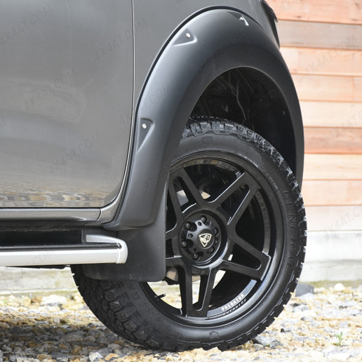 Nissan Navara NP300 2017 Wheel Arch Kit (With AdBlue filler on RHS) In Matte Black
