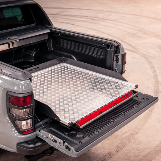 Ford Ranger double cab sliding chequer plate tray