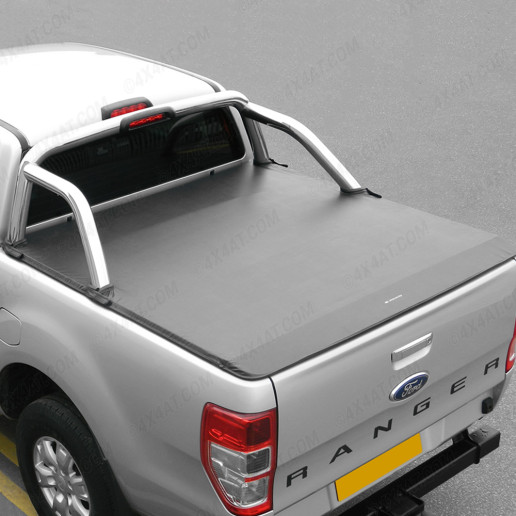 Ford Ranger 2019 On Double Cab Soft Tonneau Cover To Fit With OE Roll Bar