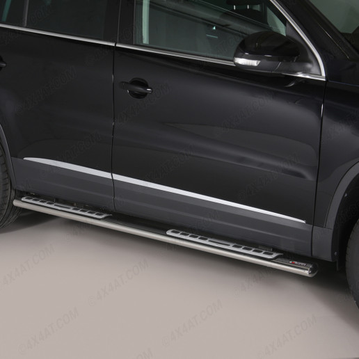 VW Tiguan 2012 to 2016 Side Steps in Stainless Steel