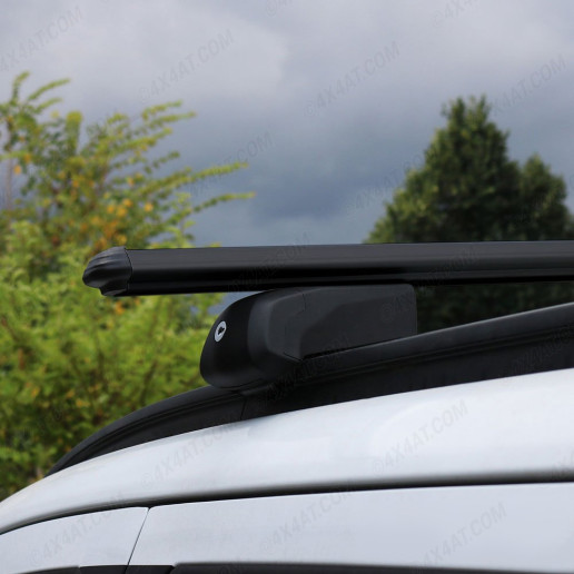 Audi A6 Avant Estate Black Cross Bars for Roof Rails