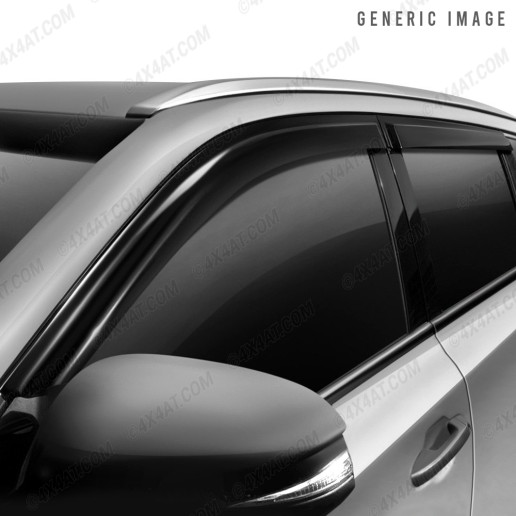 SsangYong Rexton 2018-2021 Set of 4 Stick-On Tinted Wind Deflectors