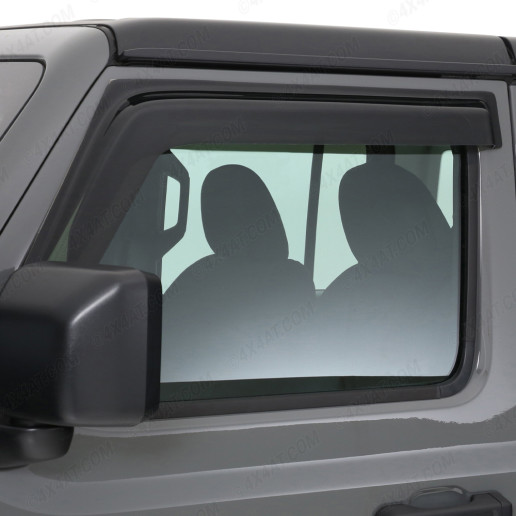 Jeep Wrangler 2007-2017 Stick-On Front Pair of Wind Deflectors
