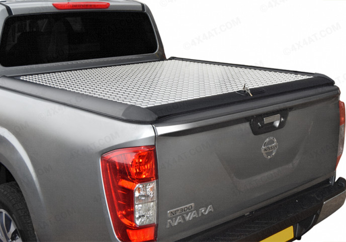 NISSAN NAVARA NP300 EXTRA CAB 2016 ONWARDS CHEQUER PLATE LOAD BED COVER