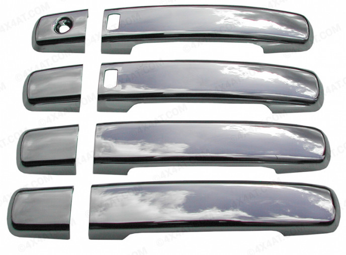 Nissan Qashqai 2010-2013 Chrome Door Handle Covers for Keyless Entry