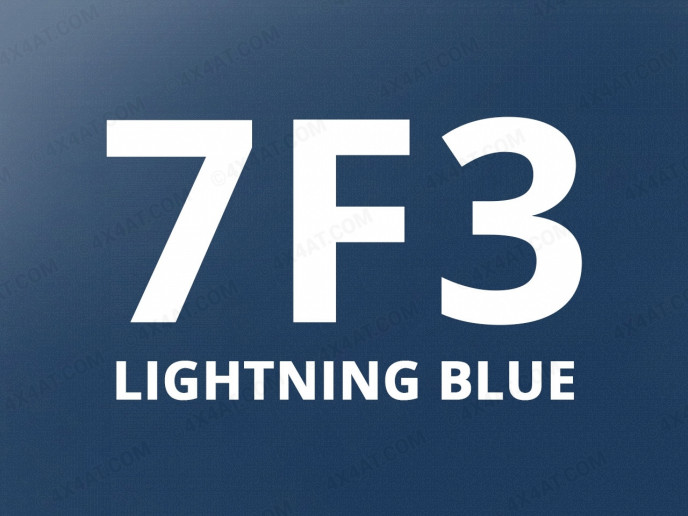 7F3 Lightning Blue 2019 Ford Ranger