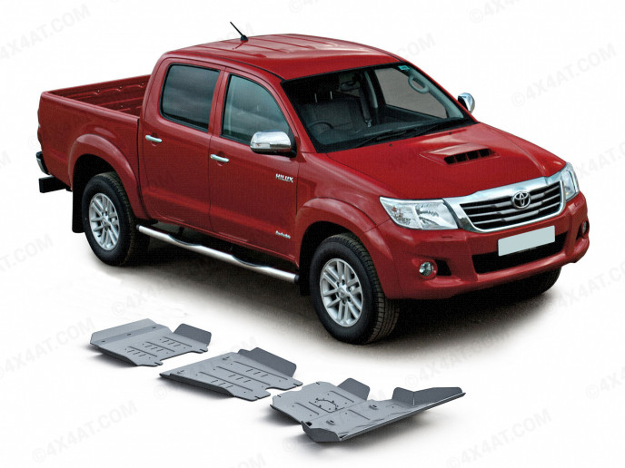 4mm Alloy Under Body Protection Kit For Toyota Hilux MK6-7 2005 On