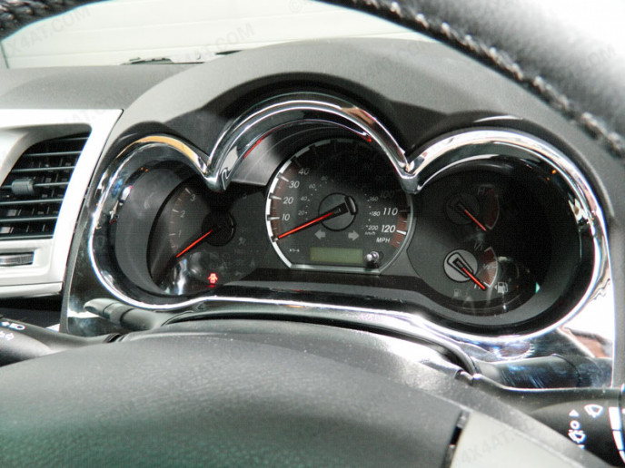 Toyota Hilux Mk7 2012 Onwards Chrome Dashboard Dial Surrounds