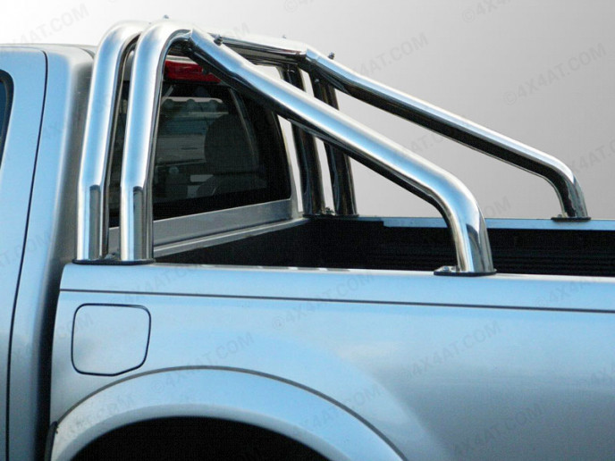 Mitsubishi L200 1997-2006 Double Hoop Stainless Steel Sports Roll Bar