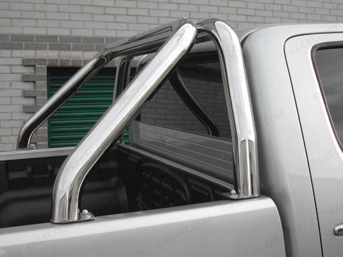 Single Stainless Steel  Hoop Sports Bar For Navara / D-Max / Hilux 6